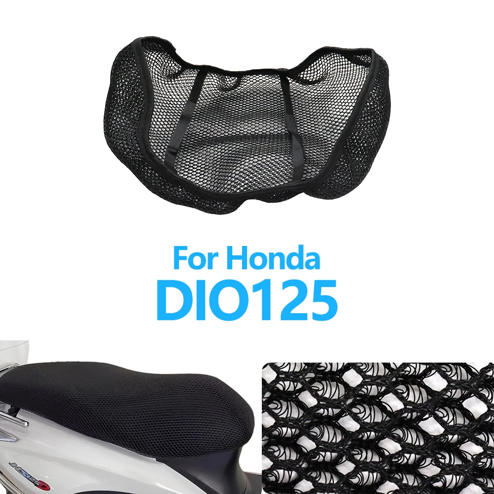 

For Honda DIO125 DIO 125 DIO-125 Motorcycle Accessories Seat 3D Sunscreen Breathable Mesh Cushion Anti-Slip Seat Cover