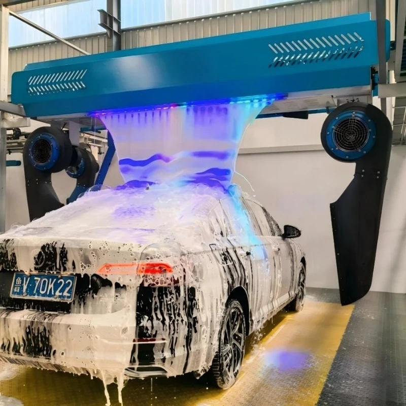 Parking Lot Dedicated Fully Automatic Touchless Car Washer High Pressure Colorful Washing Fast Drying Commercial Equipment