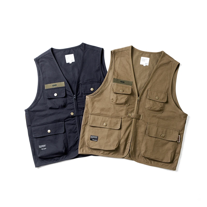 

Summer Outdoor Tactical Vest Unisex Loose Fit Sleeveless Tank Top Street Style Workwear Hip Hop Jacket for Men And Women