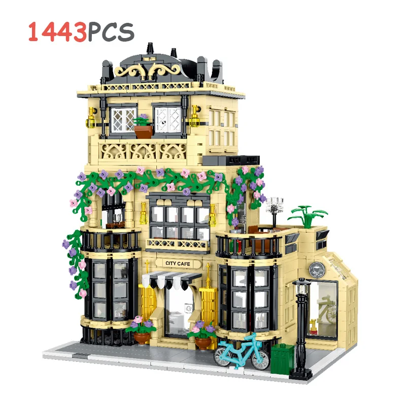 MORK 20113-20115 Urban Street View Series MOC Modular Architecture Building Blocks Bricks Kid Education Toys Boys Gifts