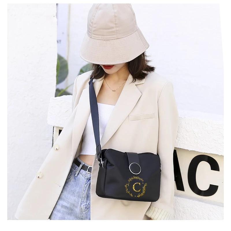 26-летняя сумка через плечо с принтом, женская повседневная сумка на плечо, Оксфорд, большая вместительная сумка для покупок с регулируемым плечевым ремнем