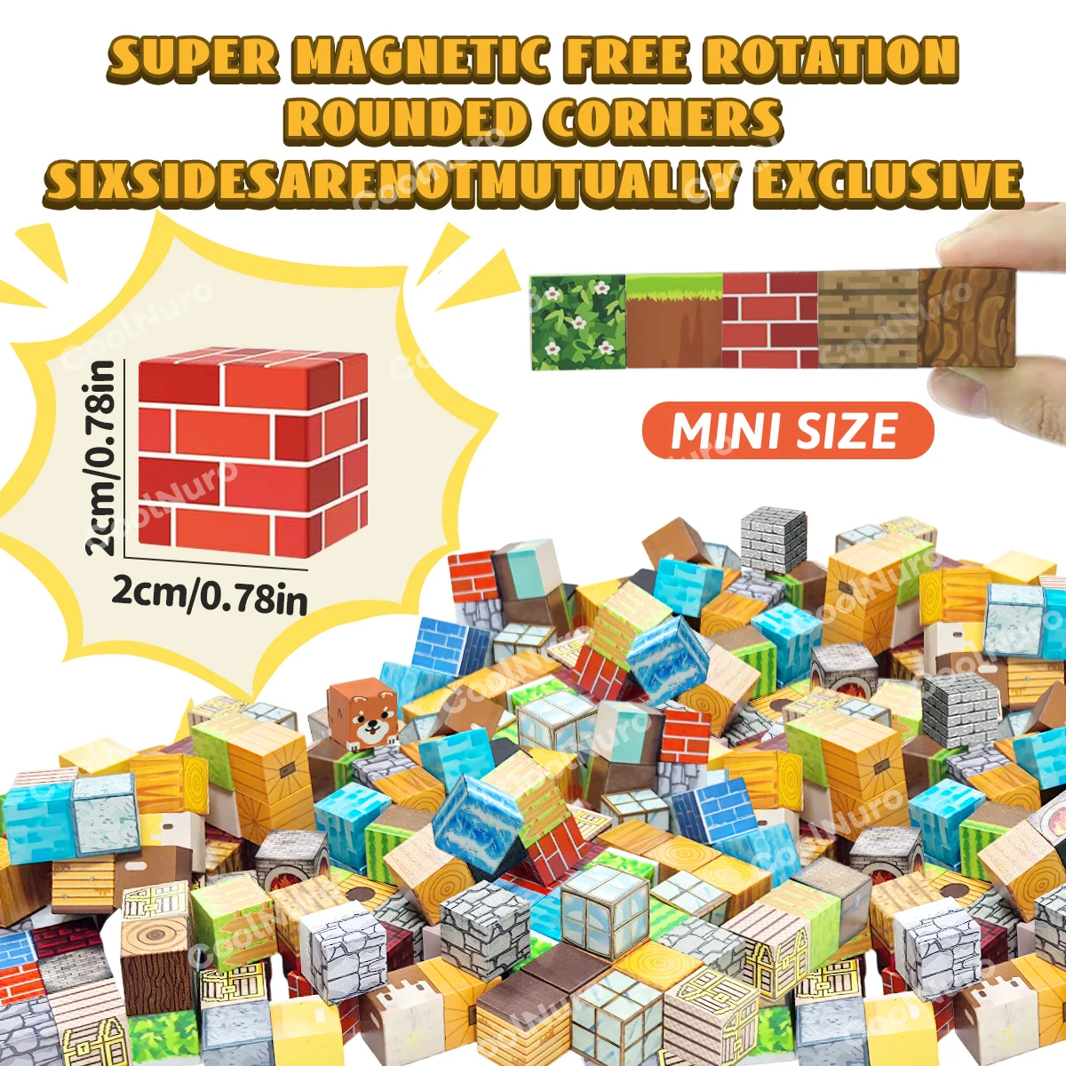 La forêt animale jouet de bloc de construction magnétique convient aux ensembles de jouets de blocs de construction éducatifs pour les adolescents âgés de 3 ans et plus.