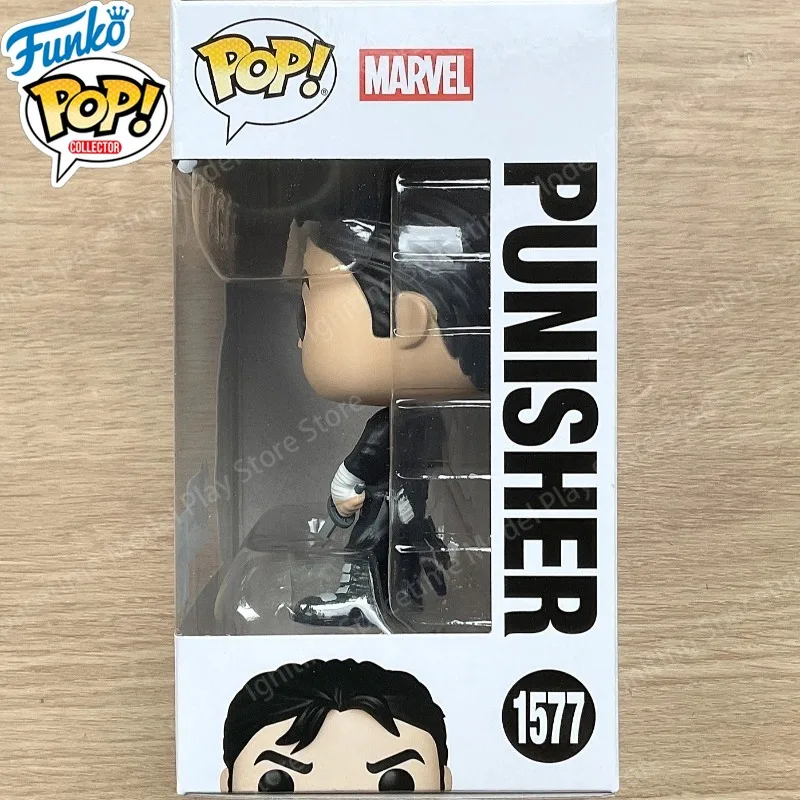 Funko Pop Marvel Punisher #1577 with Sword 2026 Spring Convention Exclusive Vinyl Collectible Figure Desk Decoration for Fans - Image 2
