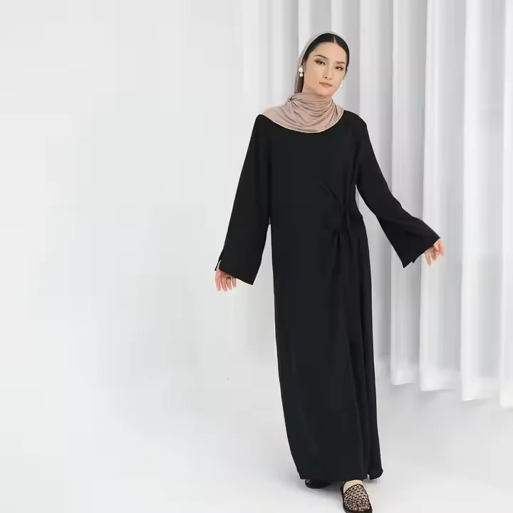 Sukienka Eid Ramadan Djellaba Abaja Damska Muzułmańska Bandage Kaftan Dubaj Turcja Szata Kaftan Marokański Kobieta Muzułmanka Jalabiya Kebaja