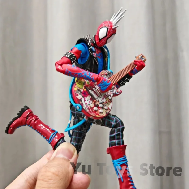 Genuine Bandai S.H.Figuarts Spider Punk Spider Man: Across The Spider Verse Figure Marvel Decor Collectible Model Gk Toys Gift