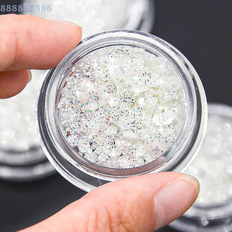 Mini Sparkling Star Nail Glitter Pentagram Nail Art Decoration Cute DIY Salon Design Accessory