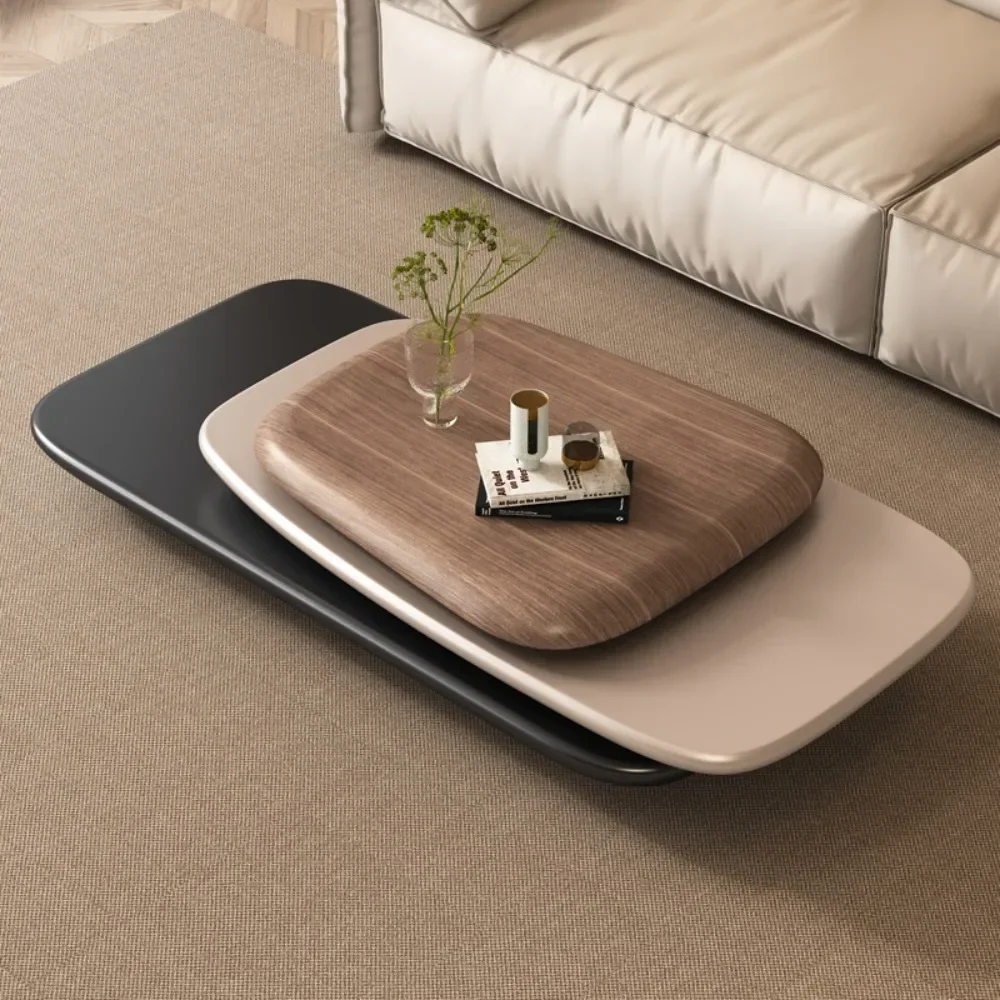 Unique Irregular Coffee Tables Books Aesthetic Nordic Glam Coffee Tables Rotate Design Wohnzimmer Tisch House Accessories