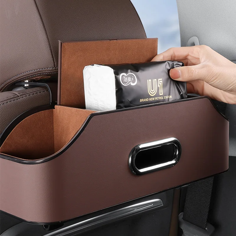 Car Back Seat Car multifunctional storage box Under Seat Tissue Box Auto Back Seat For GEELY Tugella Monjaro OKAVANGO