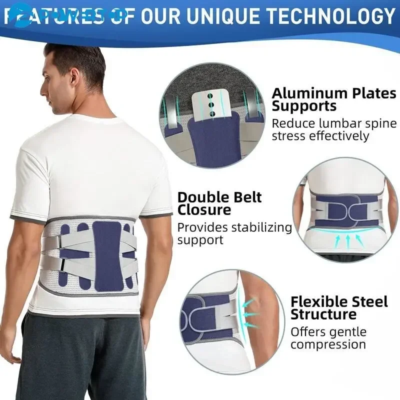 Lumbar Support Belt Disc Herniation Orthopedic Strain Pain Relief Corset For Back Posture Spine Decompression Brace