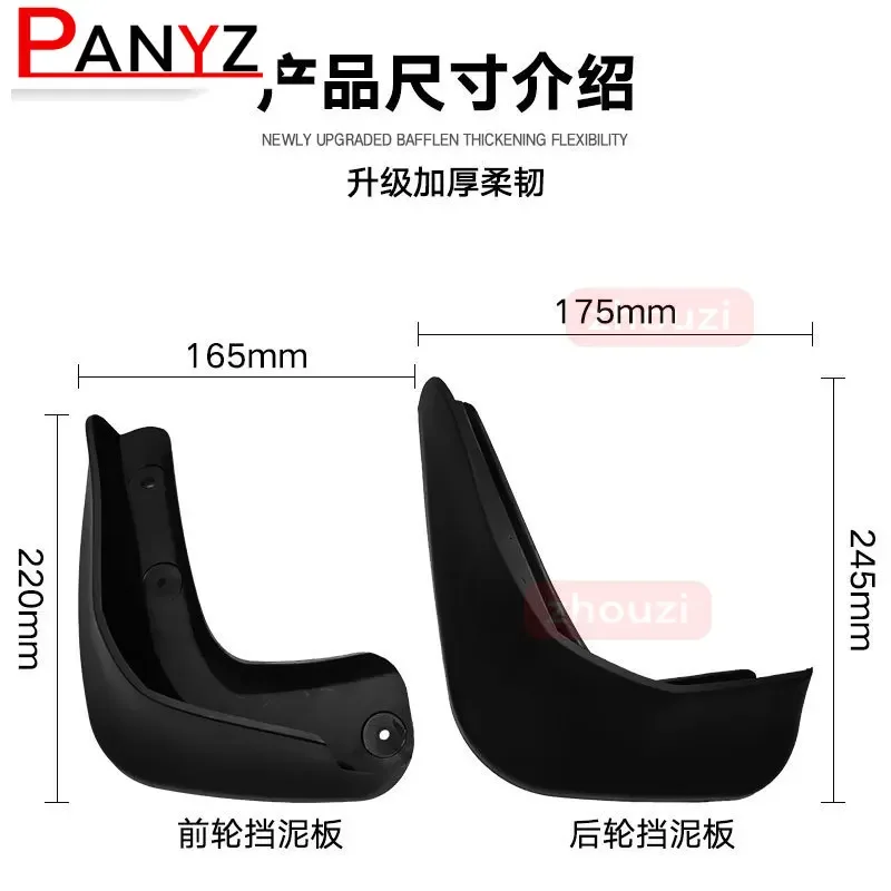 4PCS Rear Mudguards For Honda Fit Jazz Sport pro 2003-2021  Mud Flaps Guards Mudflap Protect Car Accessories