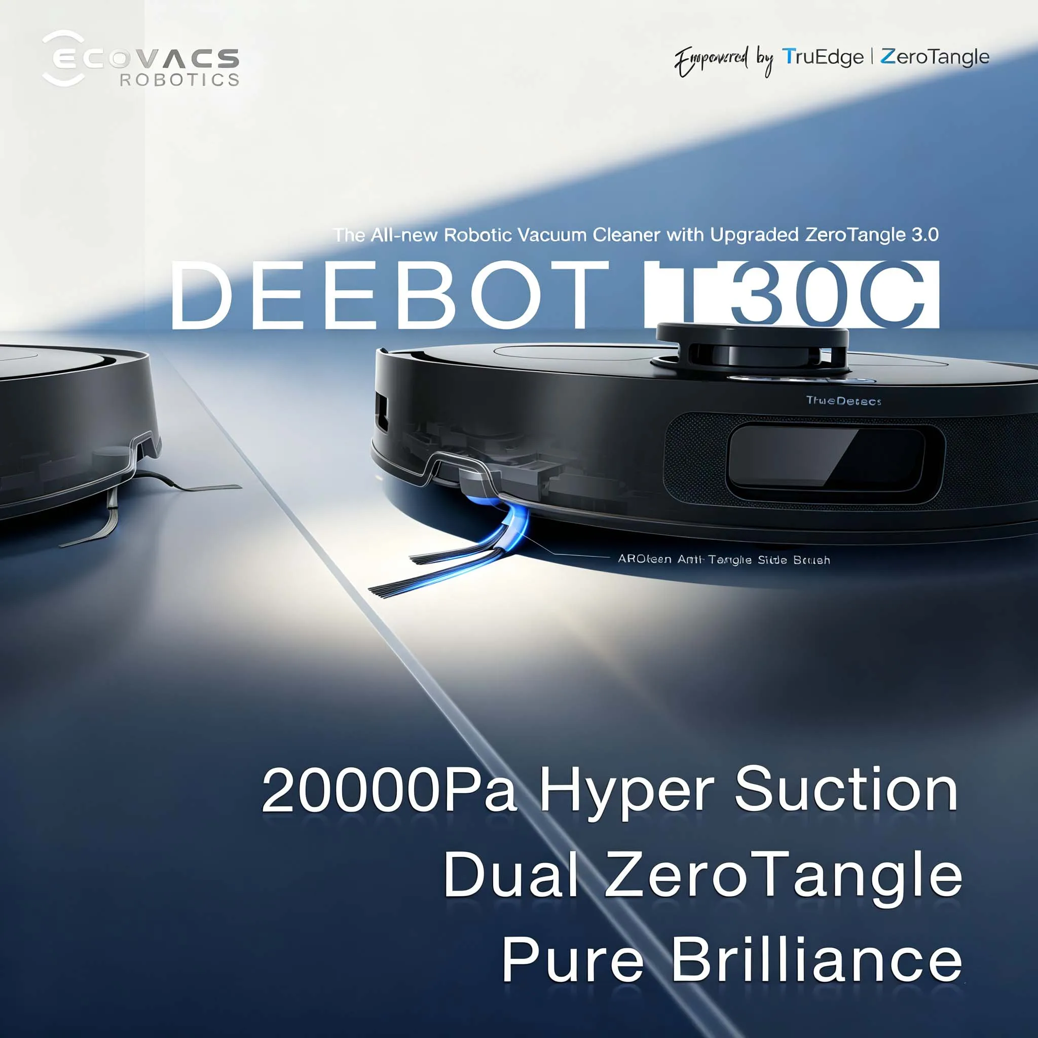 Efficient Robotic Vacuum Cleaner with Station DEEBOT Robot Vacuum Mop Combo For Pet Hair Hard Floor Carpet Household Cleaning