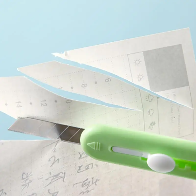 Portable Kawaii Mini Pocket Art Utility Knife Express Box Knife Paper Cutter Craft Wrapping Unpacking Express Paper cutting