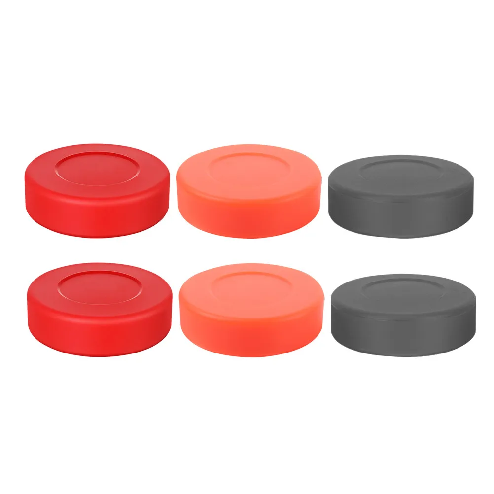 

Набор из 6 шайб для хоккея с шайбой, высокоэластичные, из ПВХ, плоские, для аэрохоккея, запасные части для тренировок в помещении и на улице, для уличных видов спорта