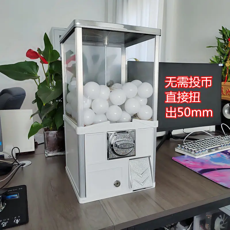 Large square egg twister coin-operated commercial opening props desktop lottery machine coffee capsule