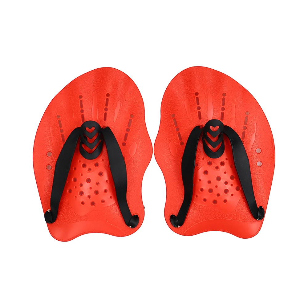 Schwimmtrainings-Handflossen, Schwimmpaddel, Freestyle-Schwimm-Froschflossen mit verstellbaren Silikonbändern – Detail 14