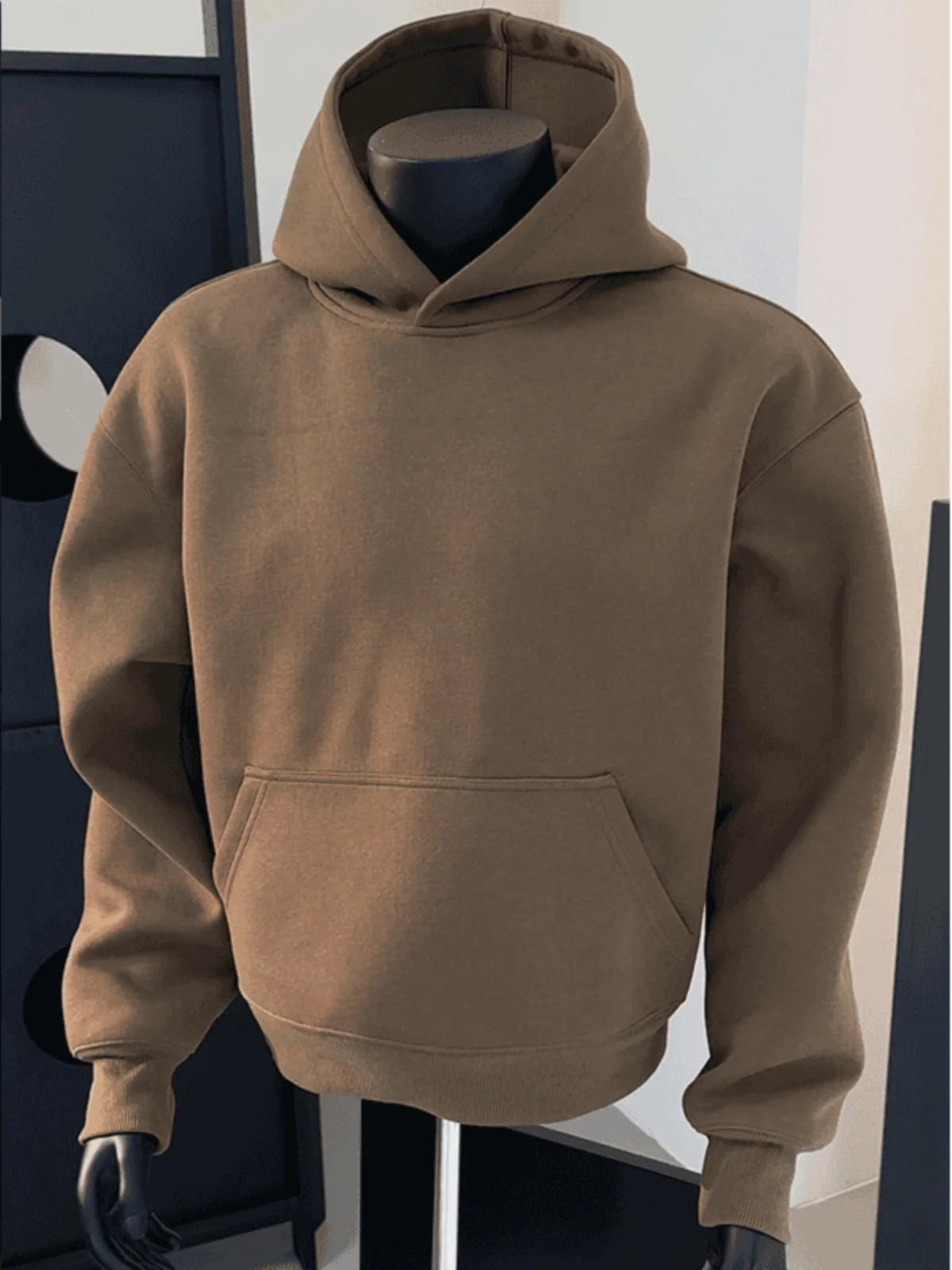 

Men's Autumn Winter Hoodie Vintage American Style Hard And Stiff Jacket Long Sleeve Casual Comfortable Breathable Sweatshirt