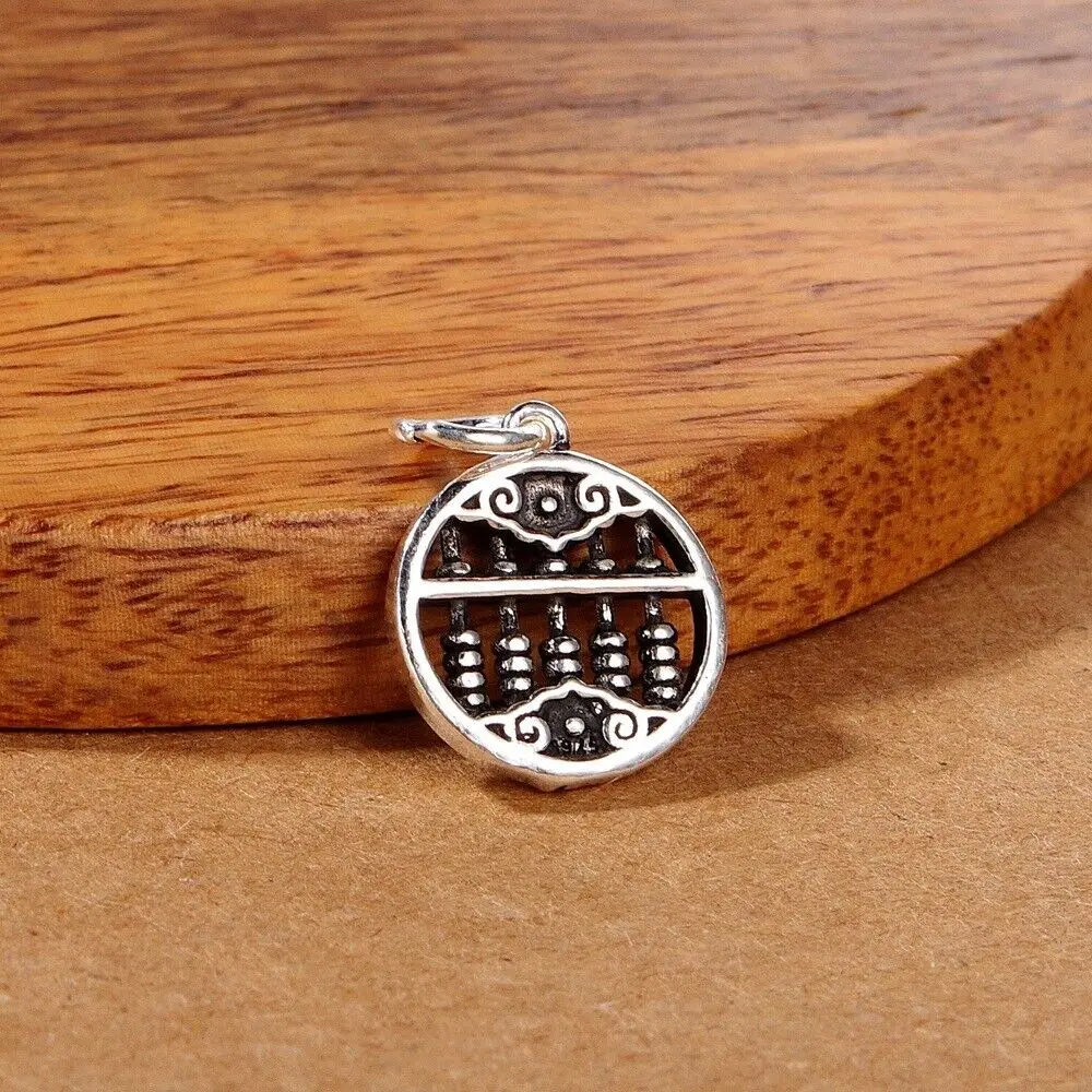 Real 925 Sterling Silver Lovely Abacus Pendant 2-Design Available