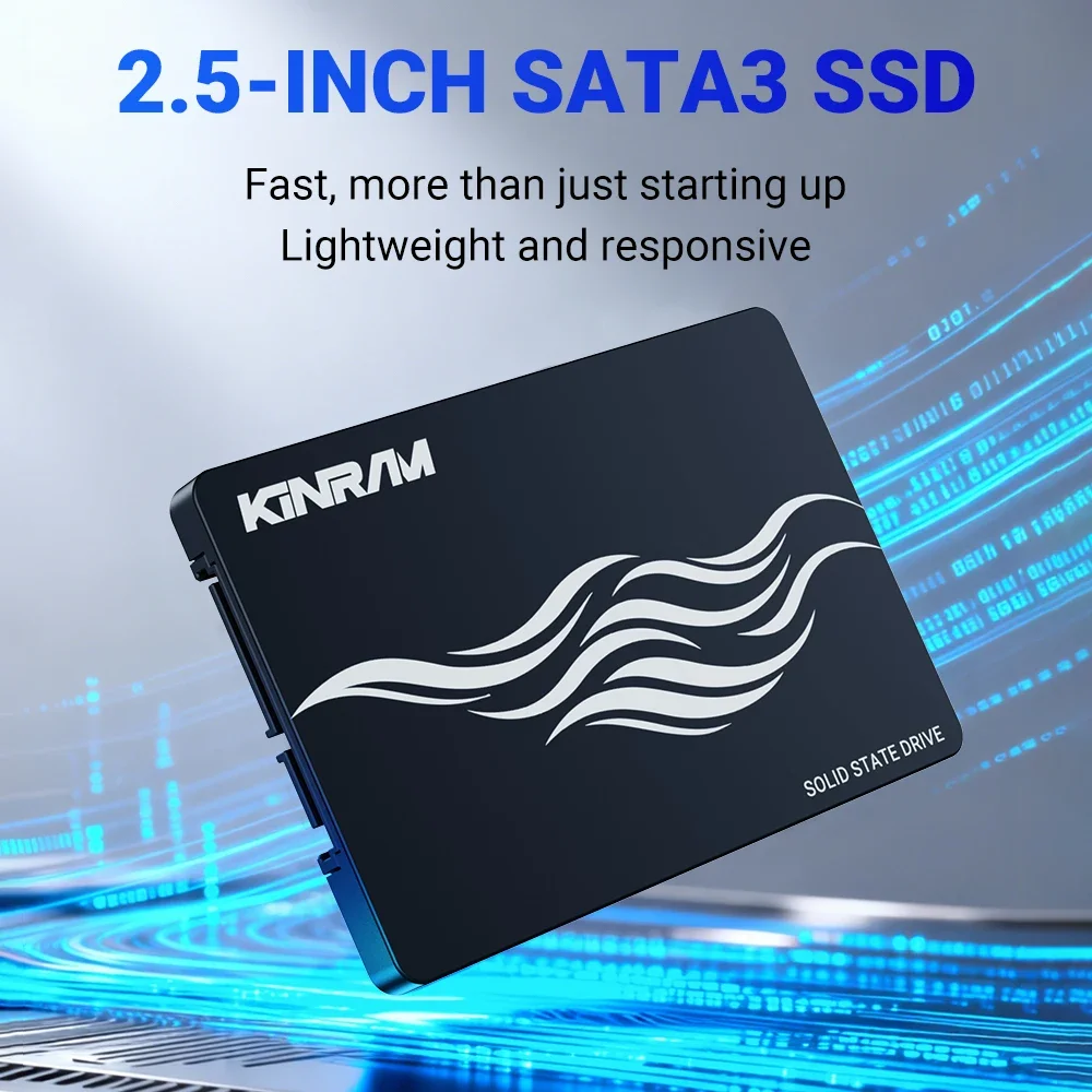 KinRam 2.5" SATA3 SSD 120GB 128GB 240GB 256GB 512GB 1TB SATA 3 Internal Solid State Drive 1TB 500GB Hard Disk For Desktop Laptop