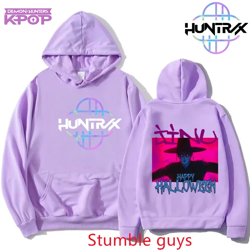 

Мужская и женская толстовка Kpop Demon Hunters, большая зимняя толстовка с героями мультфильмов, 2026, теплая модная модная толстовка в стиле аниме, спортивная одежда