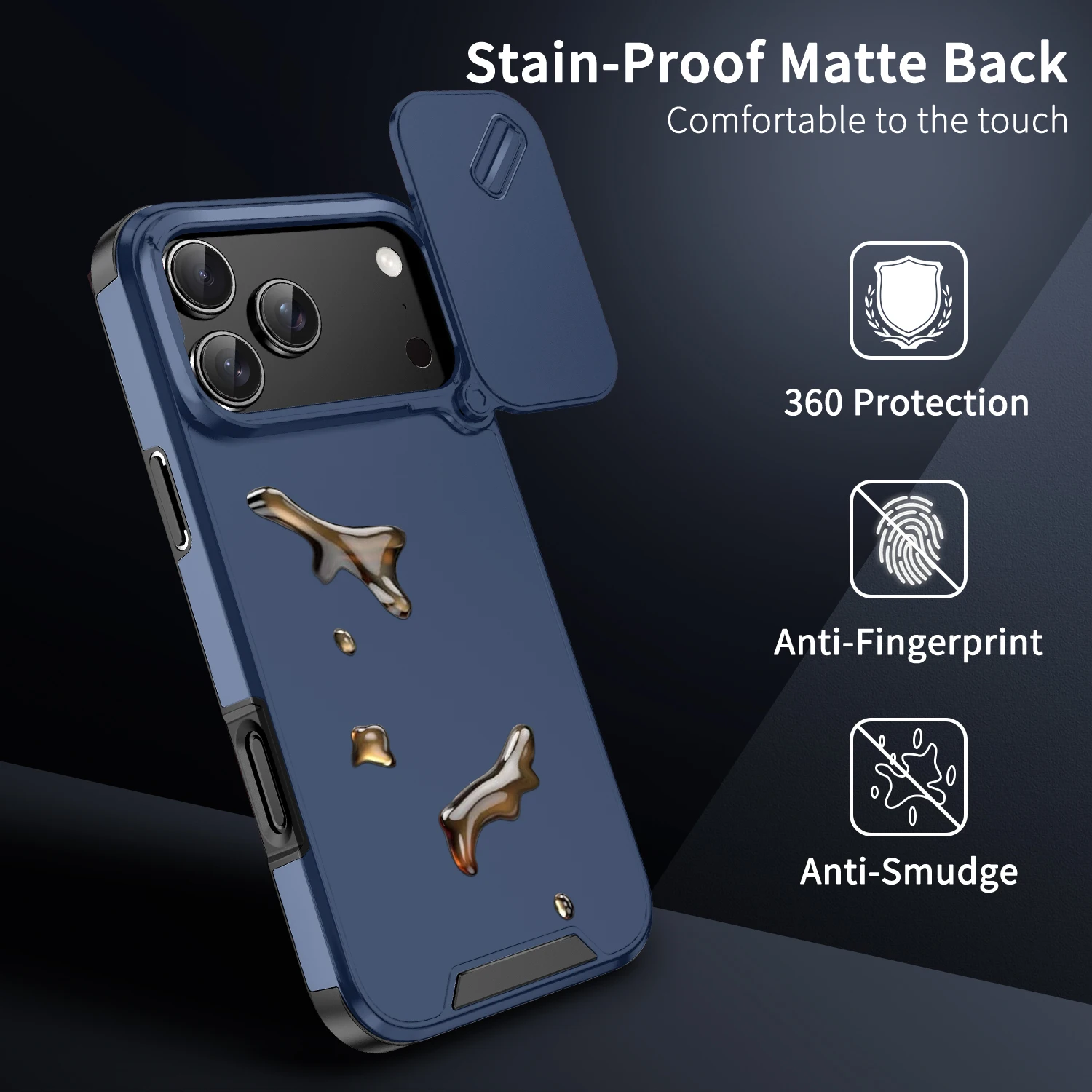 Odporne na wstrząsy etui na telefon z magnetyczną ochroną obiektywu do iPhone'a 17 Air 17 16E 15 14 Plus 13 12 11 Pro Max Hard Cover Coque