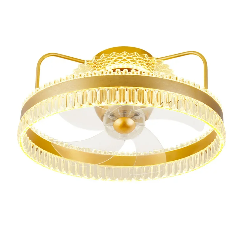 

Moving head fan light, simple modern home dining room bedroom ceiling fan light, new integrated chandelier with , silent