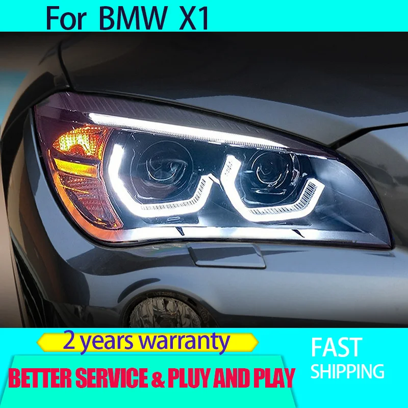 Car Styling for 2010-2015 BMW X1 headlight  LED laser lens spoon daytime running light turn signal