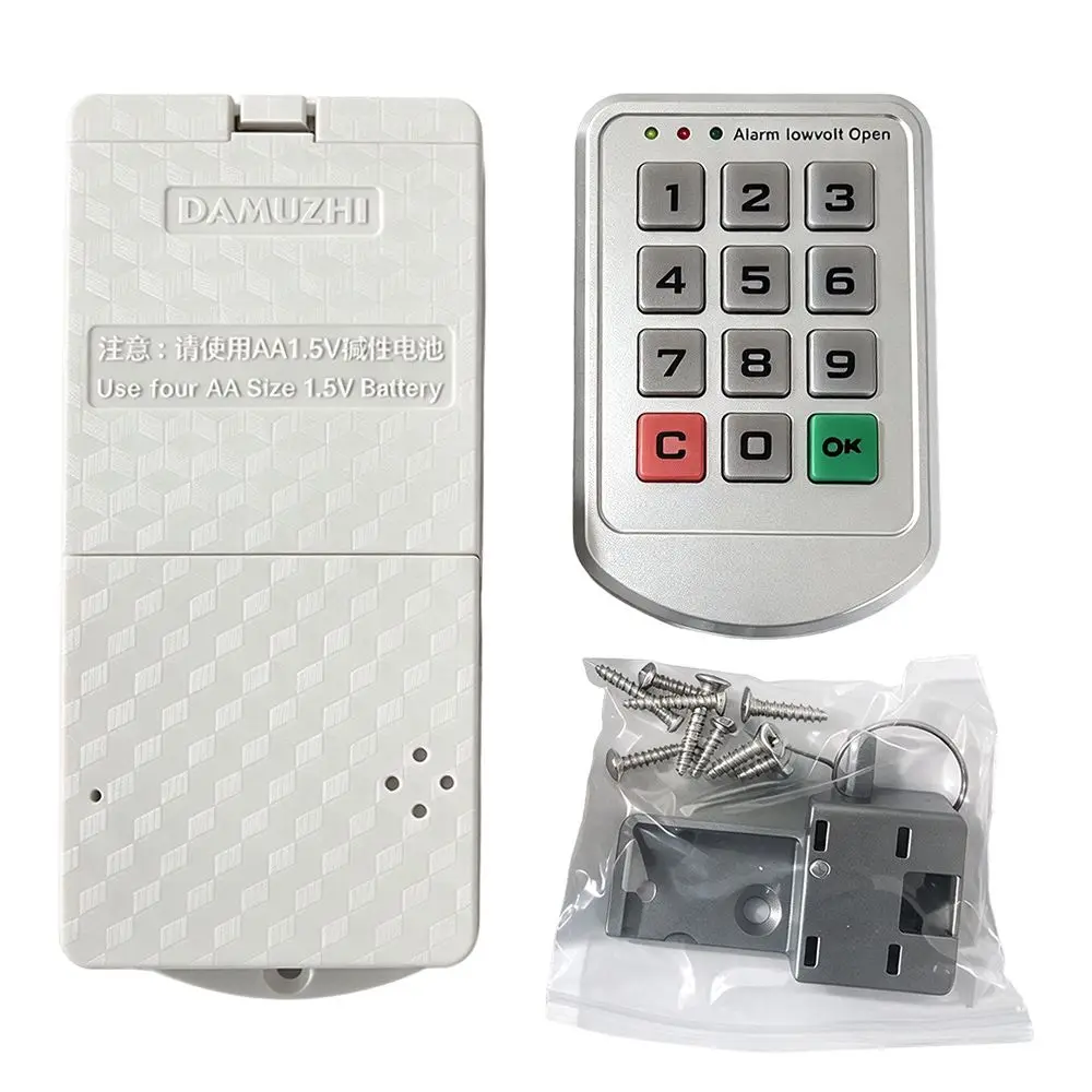 Keyless Electronic Cabinet Lock Rustproof ABS Material Password Cabinet Lock Secure Convenient Keypad Cabinet Lock Wardrobe