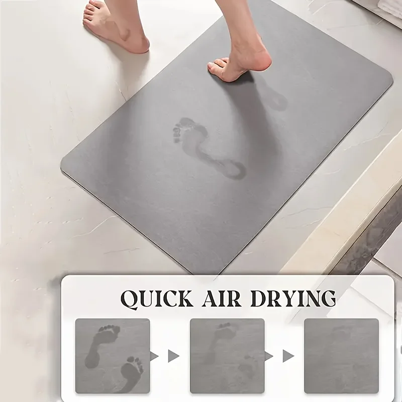 Simple long strip kitchen mat diatomaceous earth restaurant soft mat bathroom absorbent mat toilet non-slip mat door mat view 4