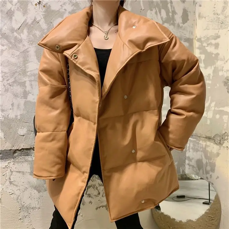 

Women's Temperament Woolen Coat Autumn Winter Fashion Lapel Buttons Solid Color New 2025 Product