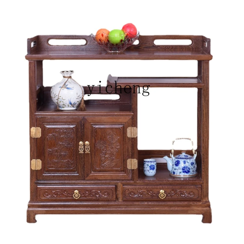 Yy Door Frame Sideboard Cabinet Ming-Qing Period Chinese Furniture Rosewood Rice Bowl Cabinet