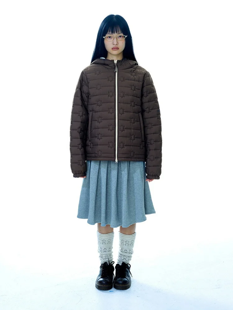 

Coyseo Легкий хлопковый женский топ Jaet, повседневный тонкий топ с капюшоном со звездами, однотонный длинный све