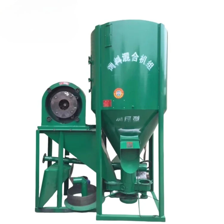

High Productivity Poultry Feed Mixing Machine 220V Animal Food Mixer with High Crushing for Chicken Pellet Processing Unit Price