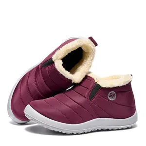 Snow boots waterproof for women causal ankle boots, positive size, hot skin, cotton shoes, plush, winter 12 Main Sales Over Women's Boot - №11
