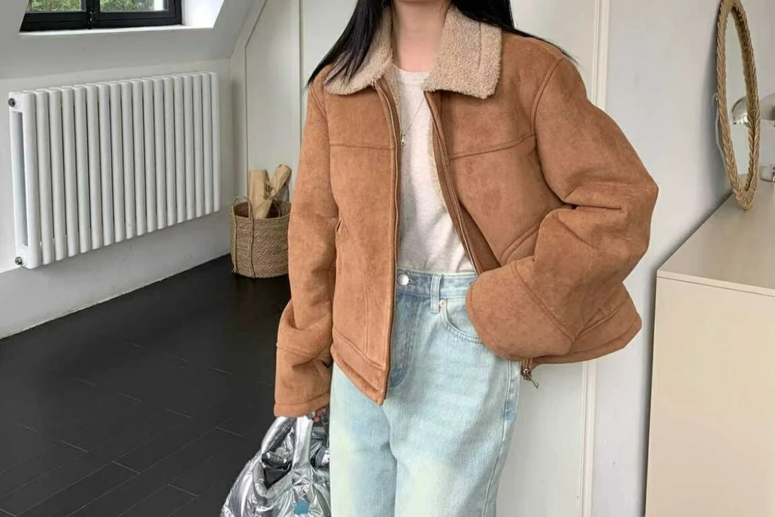 

Куртка в стиле ретро 2021, весна и осень, новый стиль, флисовая универсальная модная куртка