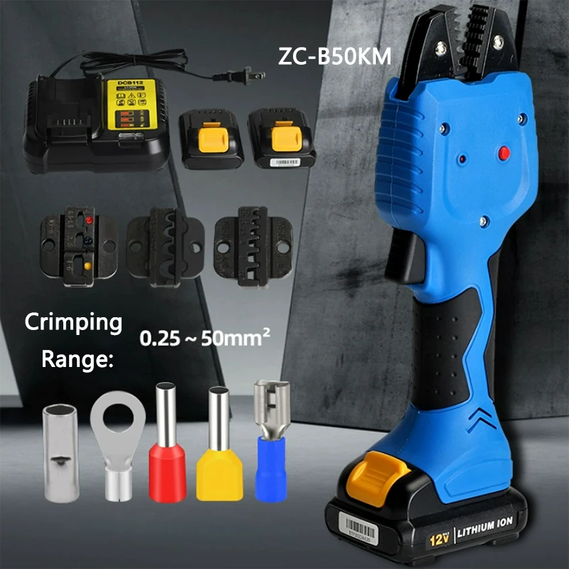

Rechargeable Terminal Crimping Pliers ZC-B50KM Multifunctional Electric Hydraulic Copper Aluminum Wiring Terminal Crimping Tools