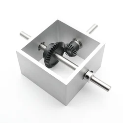 1:2 Right Angle Drive Bevel GearBox 90° Reversing Mechanical Angle Indicator Reducer 6MM/8MM Shaft 1M 20T 40T