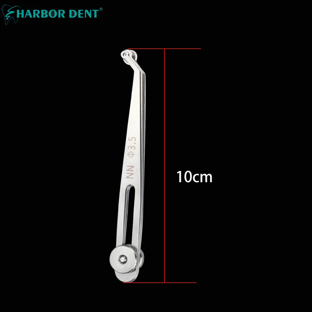 Dental Implant Calipers Adjustable Stainless Steel Positioning Planning Ruler For Implant Measuring Dentistry Locating Guide