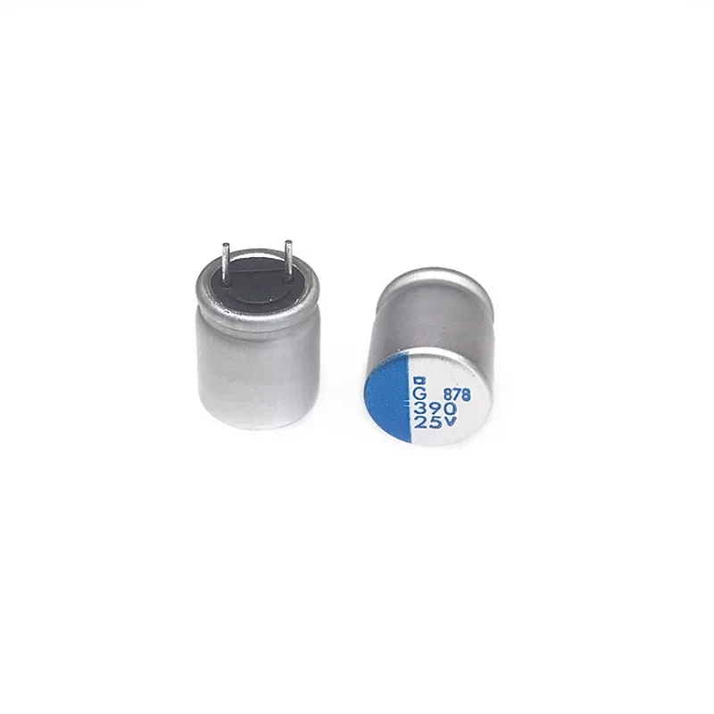 (2pcs )Direct insertion solid-state capacitor 25v390uf 25V 10 * 11.5mm PSG with low ESR and long lifespan
