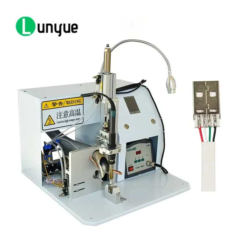 Pneumatic Soldering Machine Multi Wire Welding Switches, Led Light, Terminals Sensors Factory Soldering Machine Flexible Tin