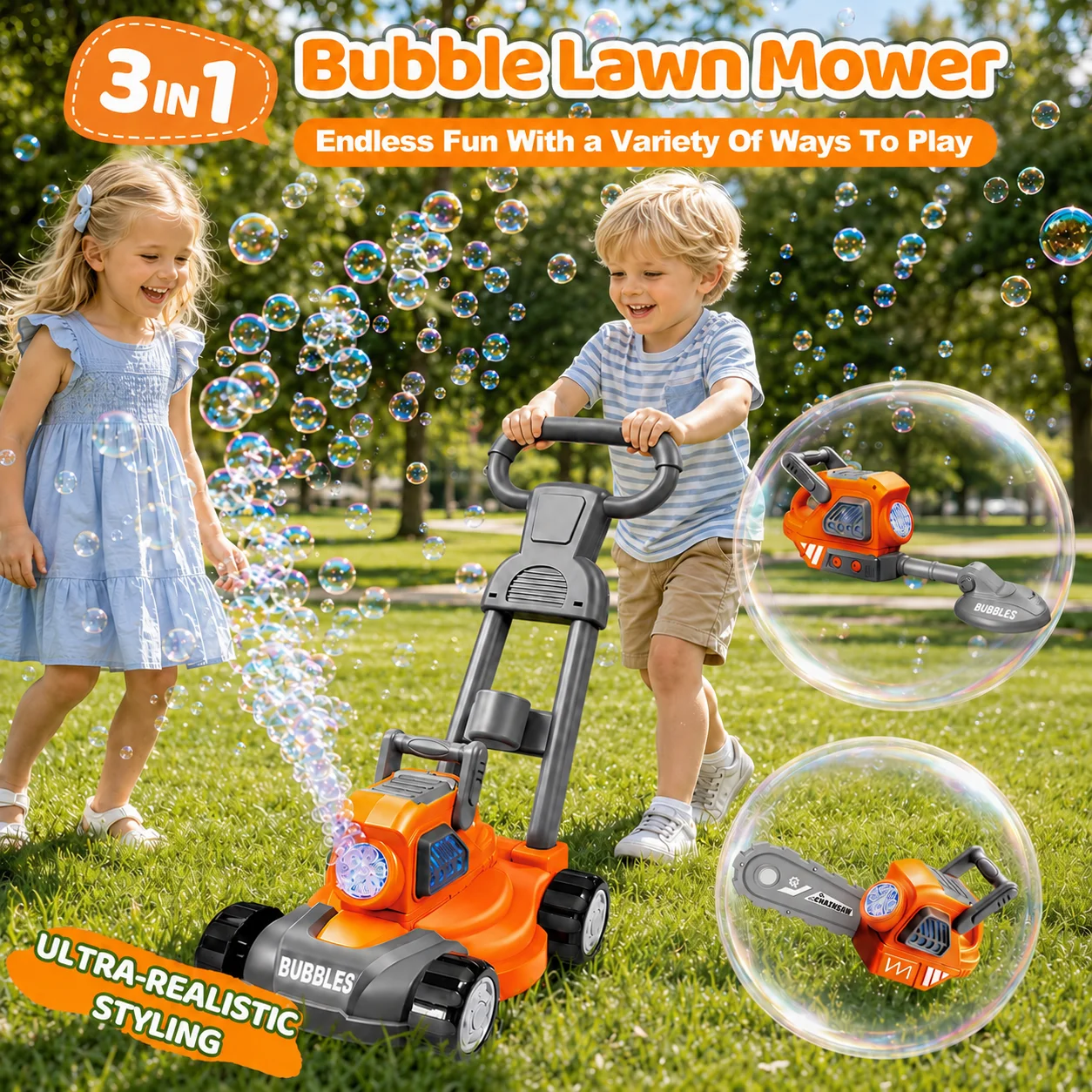 어린이용 핫프리 버블 잔디깎이, 3-in-1 전동 버블 - Kids Outdoor Lawn Mower 리뷰 및 가격