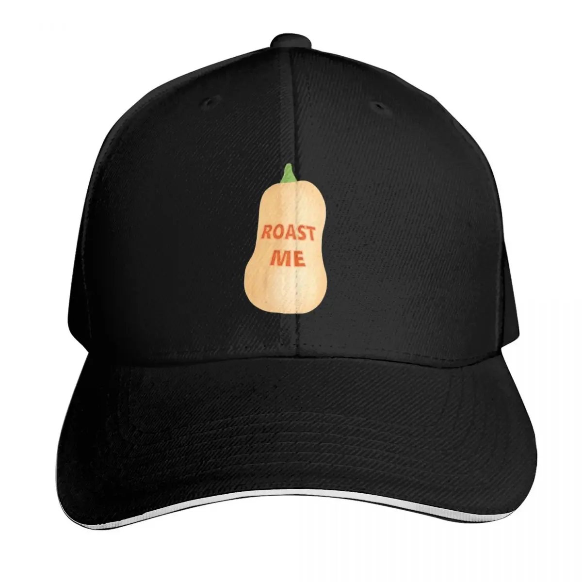 Roast me! Butternut squash Baseball Cap Snapback Flat Bill Strapback Dad Hat Six Panel Structured Crown