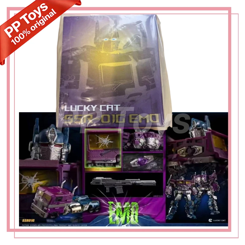 

Spot Lucky Cat Ssr 01B Black 01G Purple Optimus Prime Aniki SS Proportion Line Gaiden Optimus OP Prime Collection Toys
