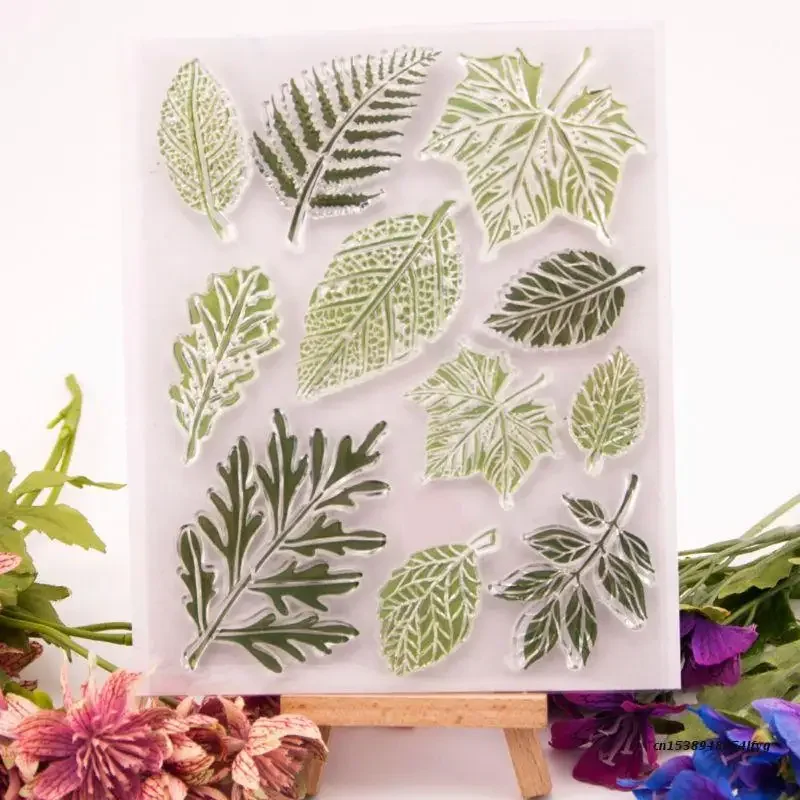 Leaf Silicone Clear Seal Stamp DIY Scrapbooking Embossing Photo Album Decorative Paper Card Craft Art Handmade Gift