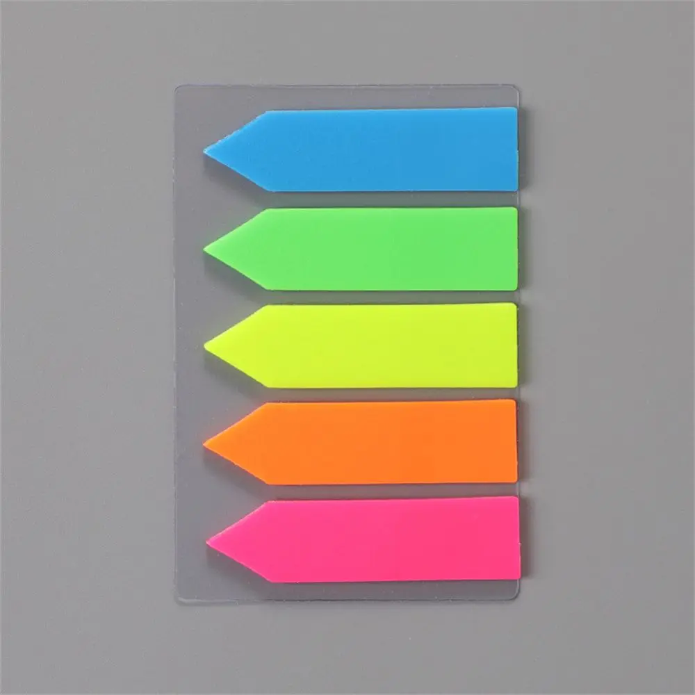 100 Sheets Memo Flags Memo Sticker Paper Colored Memo Pad Candy Color Sticky Notes Fluorescent Memo Pad Bookmark Marker Sticker