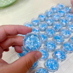 1pc Magic Blue Luxe Mica Kleurstof Diamant Nagel Pigment Aurora Hoogtepunt Opaal Poeder Ultradunne Kristal Vlokken DIY Manicure *0.2