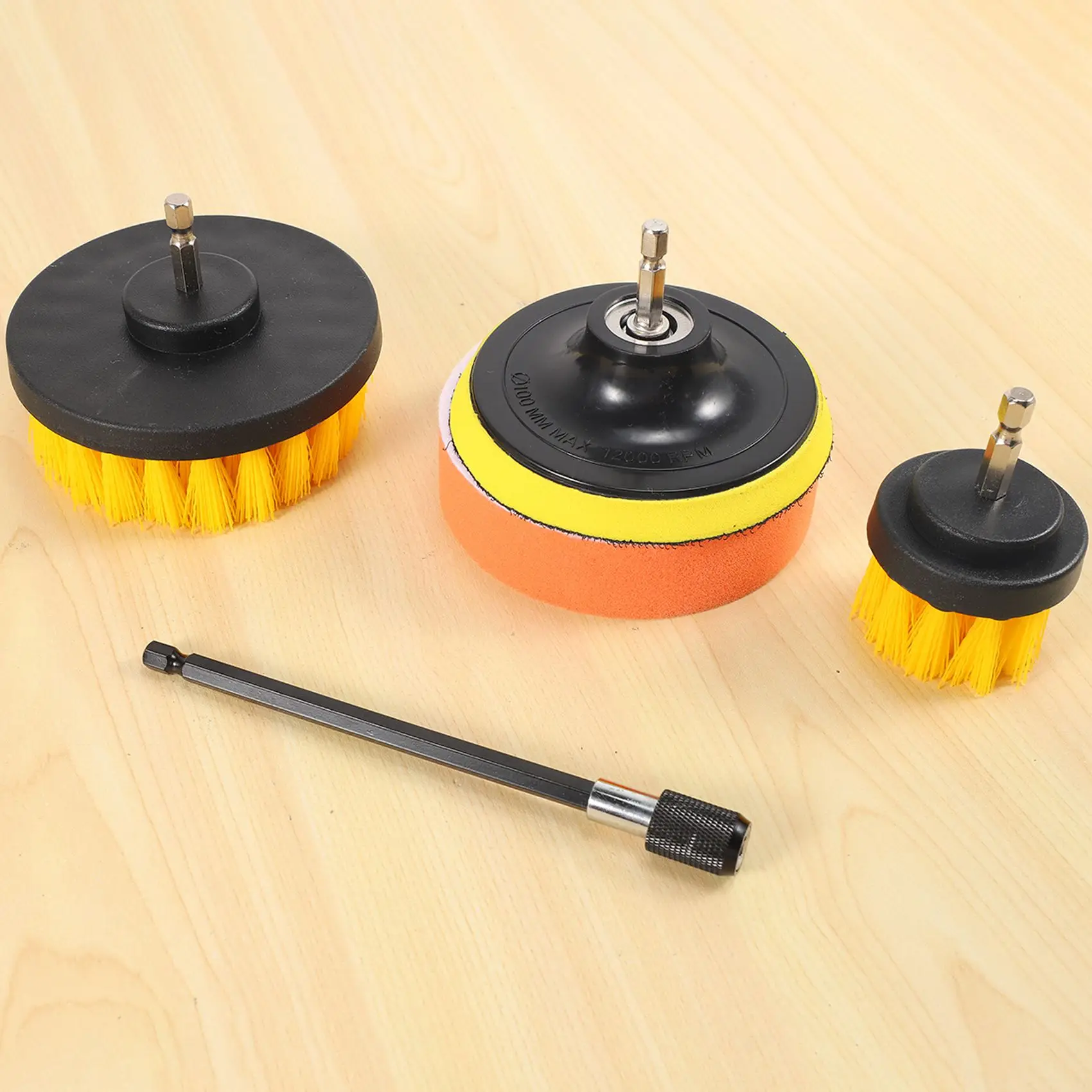 

B17B 12-компонентная дрель-щетка, скреб-подушечки, мощная скрубберная щетка с удлиненной длинной насадкой, универсальное чистящее средство, беспроводное D