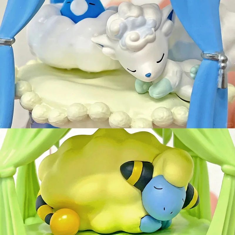 Rement Pokemon Seria Dobranocne Sennyki Blind Box Wysoce Detalizowany Oficjalny Model Pikachu Uroczy Kawaii Dekoracja na Biurko Prezent na Godziny Snu