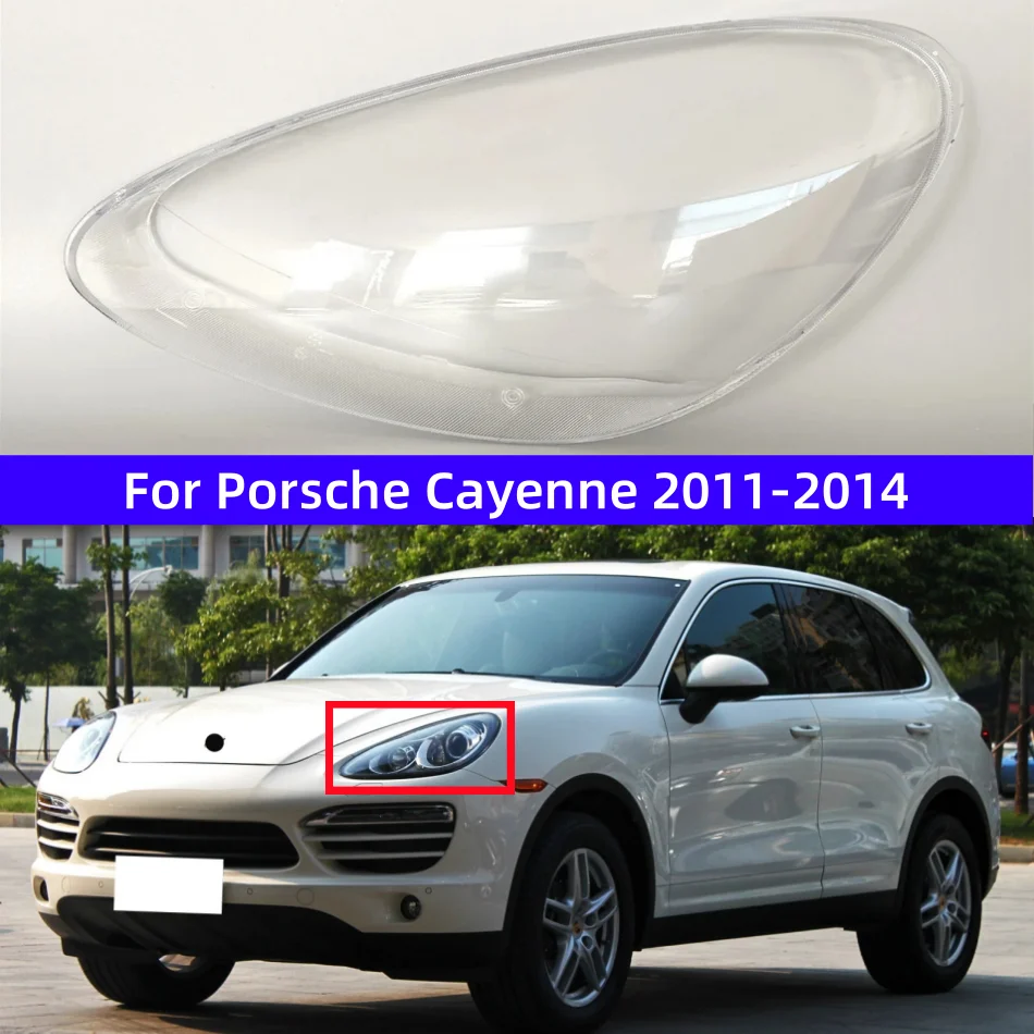 For Porsche Cayenne 2011 2012 2013 2014 Auto Accessory Replace A Transparent PC Lights Shell Headlight Lenses