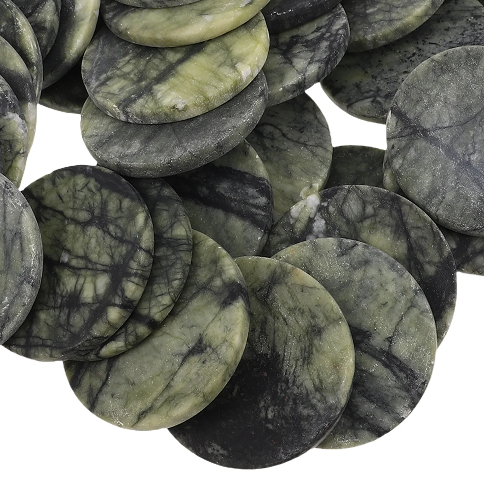 40Pcs Flat Stones Skipping Game Enhance Coordination Family Bonding Fun Skipping Rocks Flat River Rocks Water Play