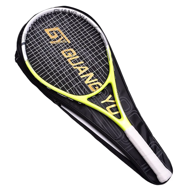 GuangYu Tennis Racket 27 Inch Line Pull 16x19 Racquet Face Size 102 sq in Suit For Beginner